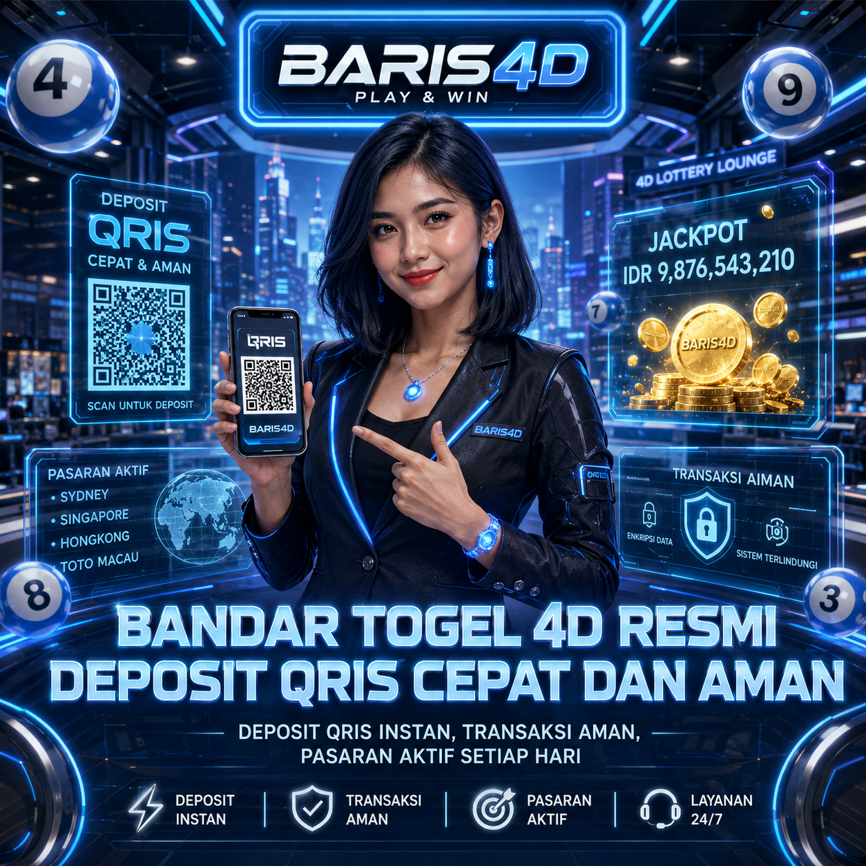 BARIS4D : Bandar Togel 4D Resmi Deposit QRIS Cepat dan Aman